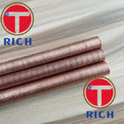 UNS12200 Spiral Brass Finned Tube Heat Exchanger / Red Finned Copper Tubing