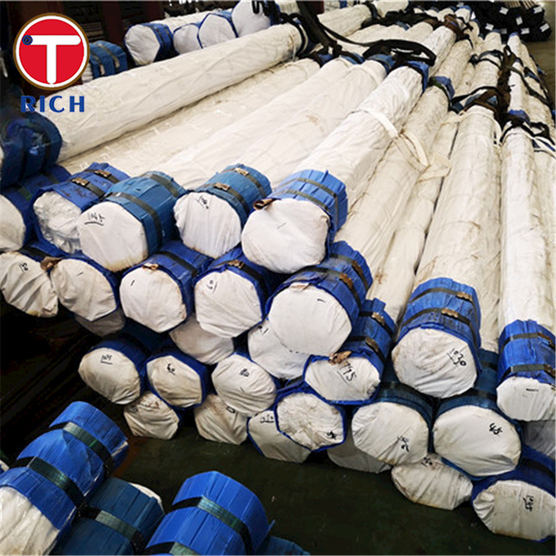 ASTM A213 ท่อเหล็กไม่มีรอยต่อโลหะผสมดึงเย็นสำหรับเครื่องแลกเปลี่ยนความร้อน Superheater ของหม้อไอน้ำ