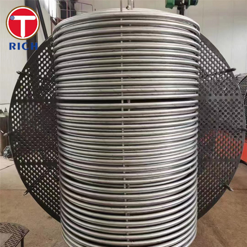 ASTM A688 304 ท่อสแตนเลส austenitic welded สําหรับเครื่องปรับความร้อนน้ําอัด