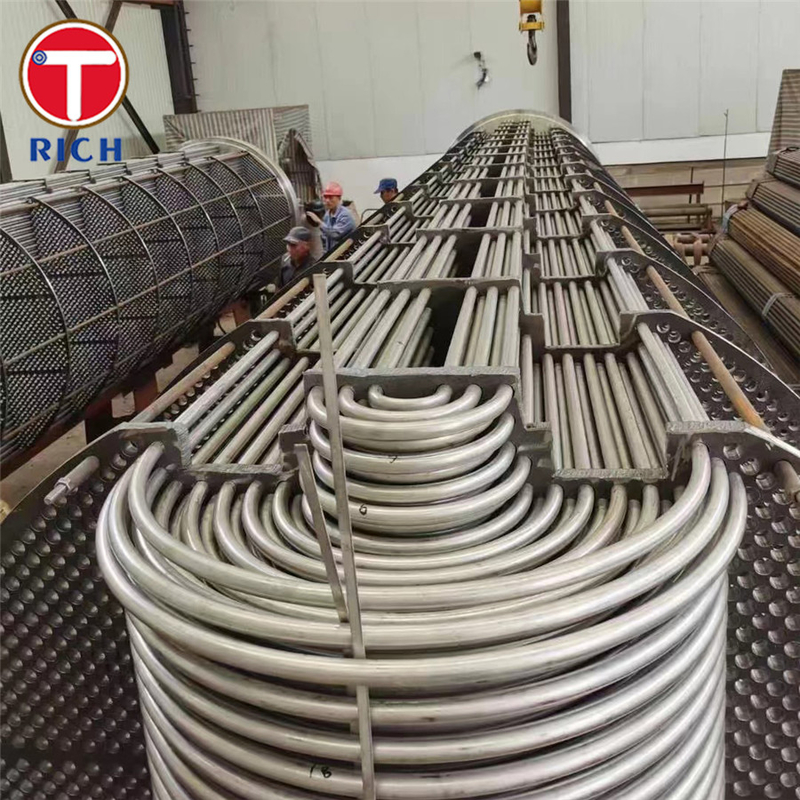 ASTM A688 304 ท่อสแตนเลส austenitic welded สําหรับเครื่องปรับความร้อนน้ําอัด