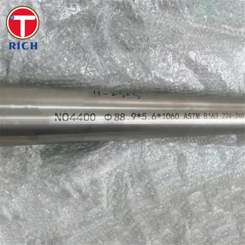 ASTM B165 โมเนล 400 ท่อเหล็กไร้รอย สังกะสีทองแดงไนเคิล UNS N04400 ท่อเหล็กไร้รอย สําหรับรถยนต์