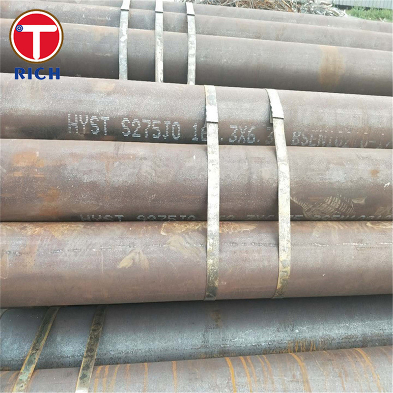 EN 10210-2 S355J0H โครงสร้างหมุนร้อน ท่อเหล็กไร้สแตนเลส