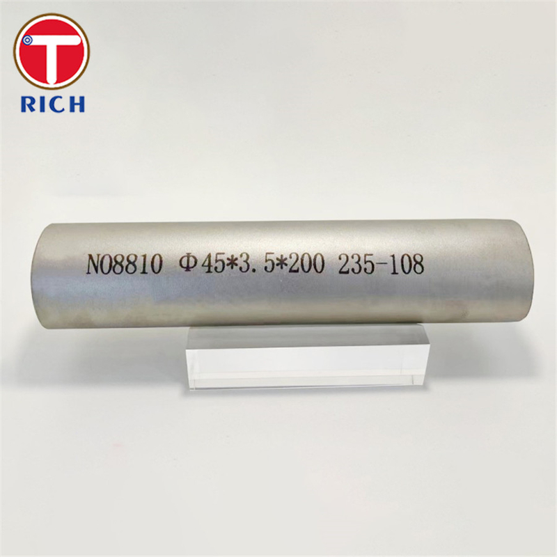 GB/T 30059 N08800 ท่อสกัดเหล็กอินโคโลย ที่ทนทานต่อการกัดกร่อนแบบไร้รอยต่อสําหรับเครื่องแลกเปลี่ยนความร้อน