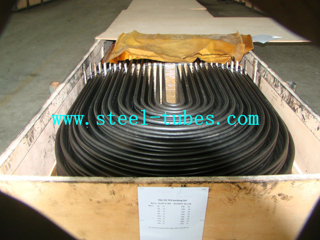 U Bend Tube A 556 / 556M ท่อคาร์บอนแบบไม่มีรอยต่อท่อรีดเย็นสีดำ