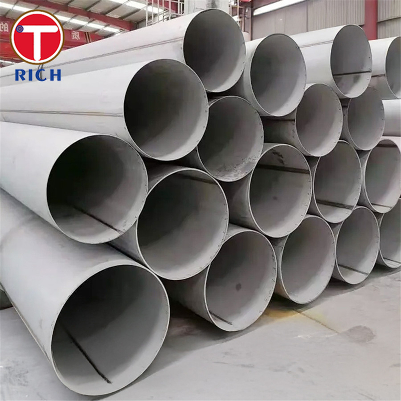ASTM A928 เกรด 2205 ท่อเหล็กไร้สแตนเลสแบบสองแบบ EFW ท่อเหล็กสําหรับการขนส่งสารเคมี