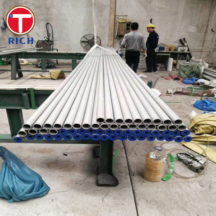 ท่อแบบย้อนหลัง 2205 ASTM A789/A790 NACE MR0175 50/50 ท่อเหล็กไร้oxideแบบย้อนหลัง austenite-ferrit