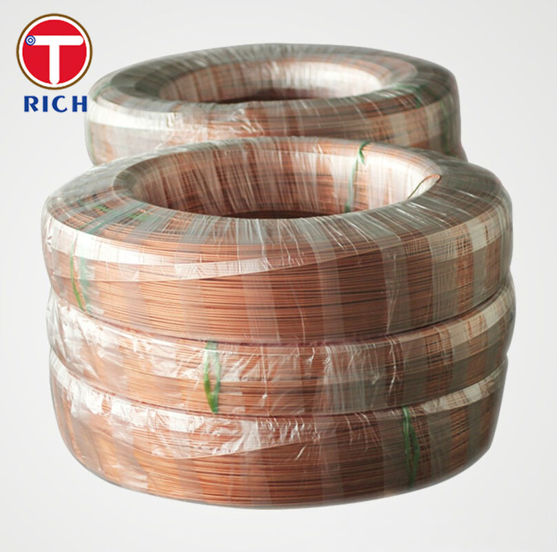 หลอด Bundy Tube Double-Wall Low Carbon Steel Tube ทองแดงเคลือบสําหรับใช้ในรถยนต์