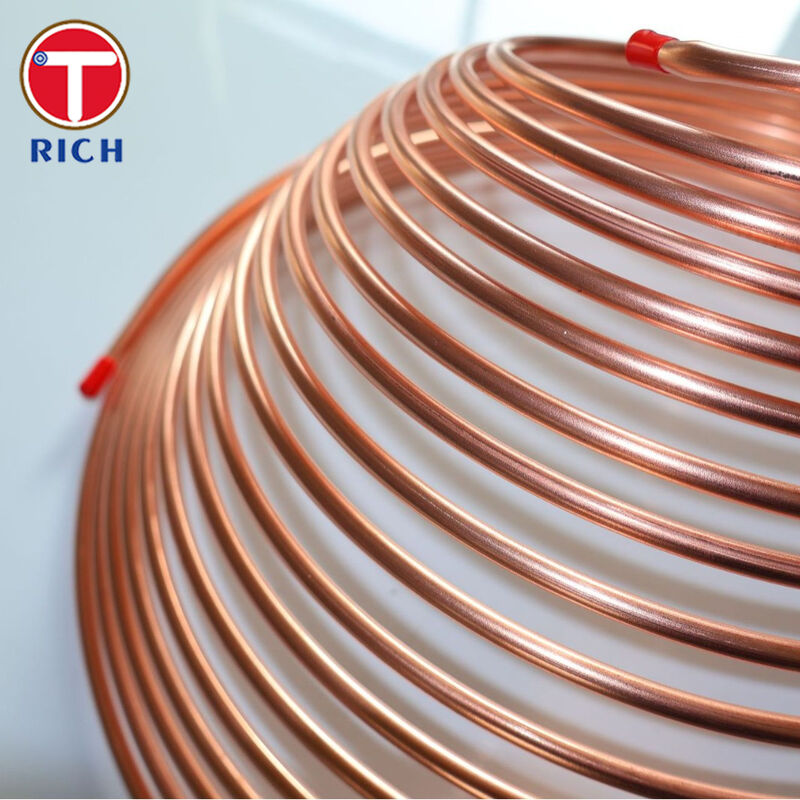 หลอด Bundy Tube Double-Wall Low Carbon Steel Tube ทองแดงเคลือบสําหรับใช้ในรถยนต์