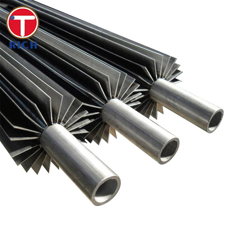 ท่อครีบตามยาวเชื่อมทนต่อการกัดกร่อน พร้อมทนต่ออุณหภูมิสูงเพื่อเพิ่มการถ่ายเทความร้อนในเครื่องแลกเปลี่ยนความร้อนน้ำมัน