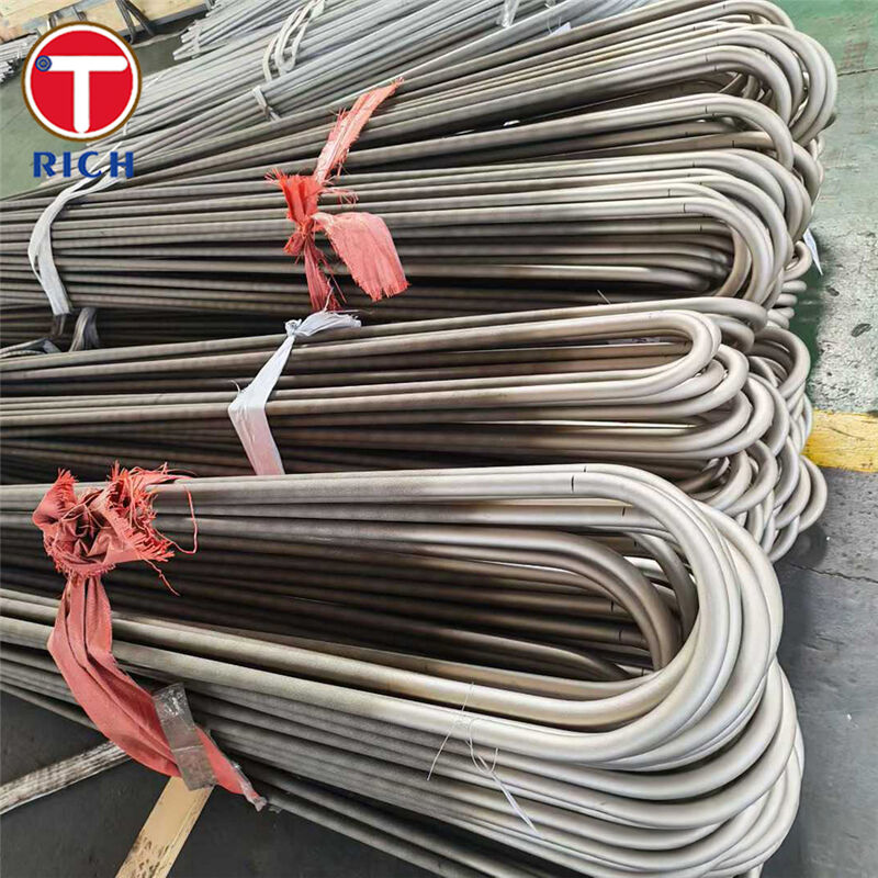 ASTM A179 ท่อโค้งรูปตัว U เหล็กกล้าคาร์บอนต่ำไร้รอยต่อแบบดึงเย็นสำหรับเครื่องแลกเปลี่ยนความร้อน