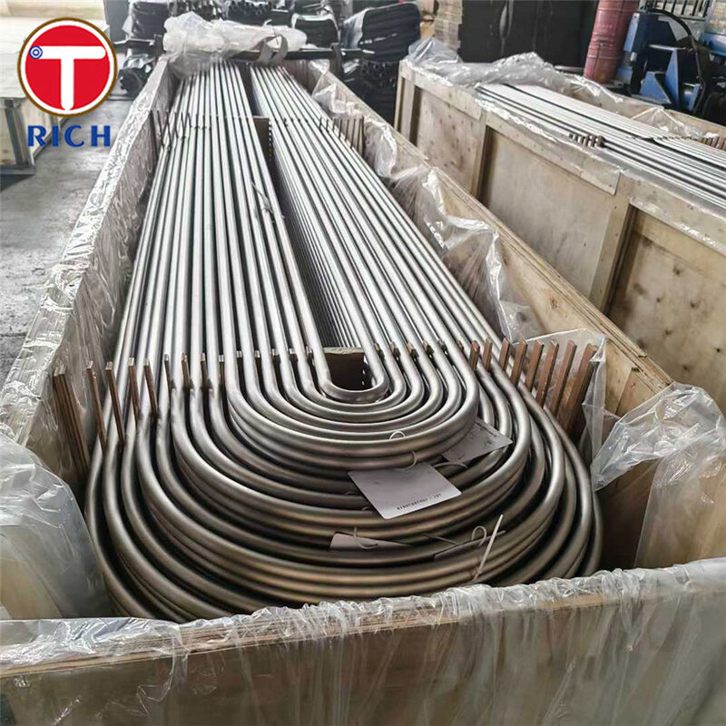 ASTM A179 ท่อโค้งรูปตัว U เหล็กกล้าคาร์บอนต่ำไร้รอยต่อแบบดึงเย็นสำหรับเครื่องแลกเปลี่ยนความร้อน