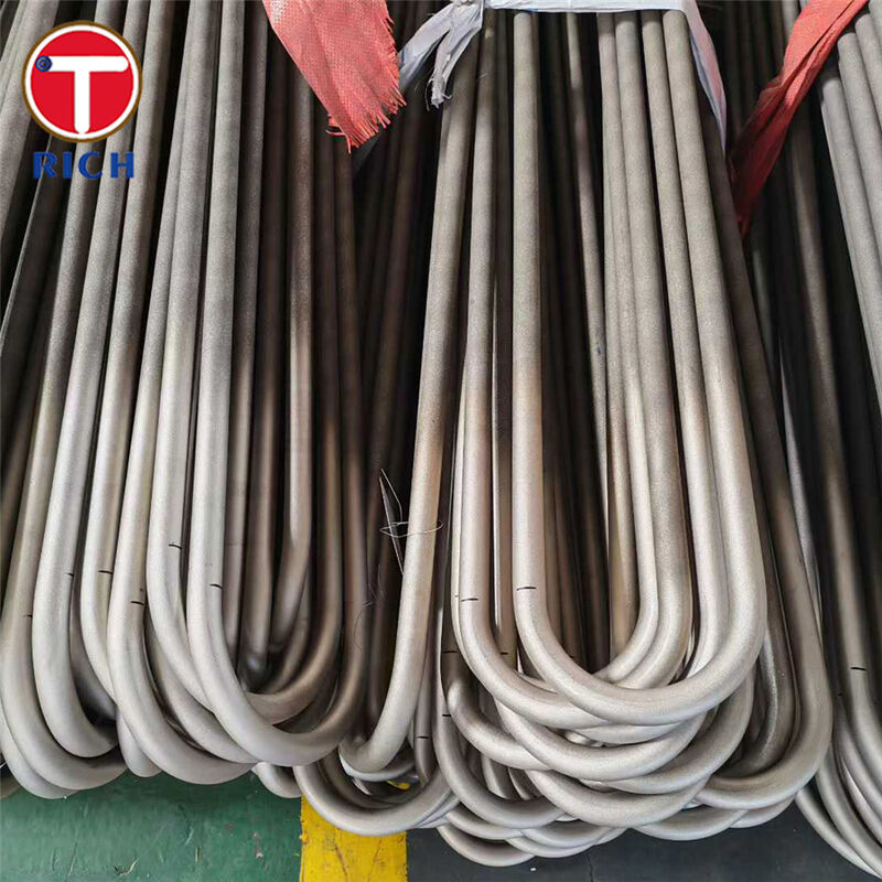 ASTM A179 ท่อโค้งรูปตัว U เหล็กกล้าคาร์บอนต่ำไร้รอยต่อแบบดึงเย็นสำหรับเครื่องแลกเปลี่ยนความร้อน