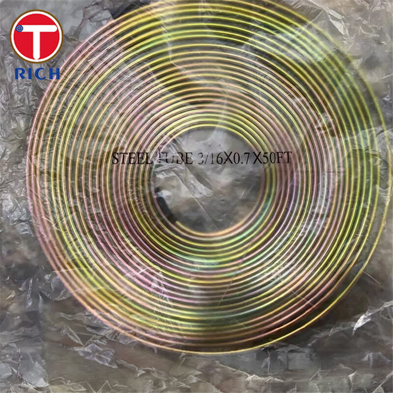 ท่อบันดี้เคลือบทองแดง SAE J527 ขนาดเส้นผ่านศูนย์กลางภายนอก 4.76-12.7 มม. สำหรับการใช้งานสายเบรก