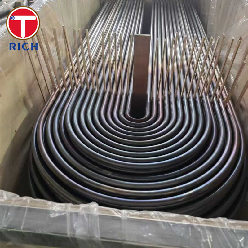 ท่อเหล็กคาร์บอนไร้ตะเข็บ ASTM A179 A192 แบบ U-Bend พร้อมโครงสร้างรับแรงดันและรูปทรง U-Bend ที่ควบคุมได้สำหรับเครื่องแลกเปลี่ยนความร้อน