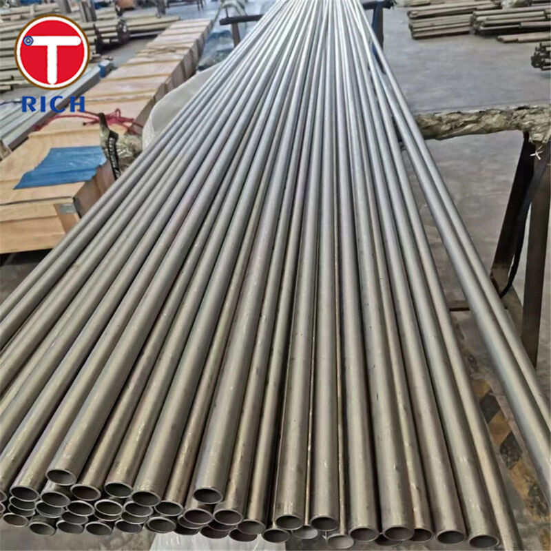 ท่อแลกเปลี่ยนความร้อนไทเทเนียม ASTM B862 เกรด 2 แบบม้วนเย็น - ท่อทนทานต่อการกัดกร่อนแบบไร้รอยต่อ UNS R50400