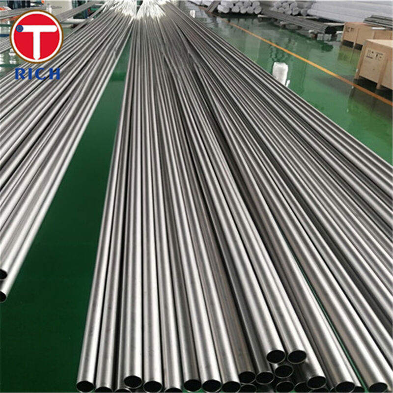 ท่อแลกเปลี่ยนความร้อนไทเทเนียม ASTM B862 เกรด 2 แบบม้วนเย็น - ท่อทนทานต่อการกัดกร่อนแบบไร้รอยต่อ UNS R50400