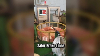 ท่อสายเบรค SAE J527 เหล็กชุบทองแดง