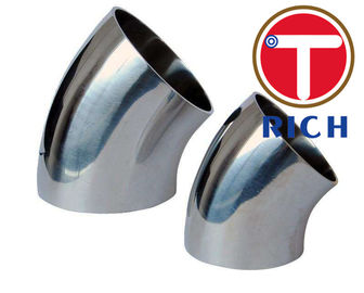 ราคาดี การเชื่อมท่อเครื่องจักรกล 45 องศา Elbow Asme มาตรฐาน Seamless Dn15 - Dn600 ออนไลน์