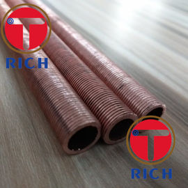 ราคาดี UNS12200 ท่อแลกเปลี่ยนความร้อนแบบครีบเกลียวทองเหลือง / ท่อทองแดงครีบแดง ออนไลน์